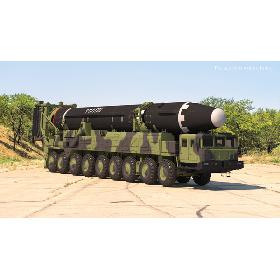 3D Hwasong-15 Transporter Erector Vehicle with Intercontinental Ballistic Missile Clean